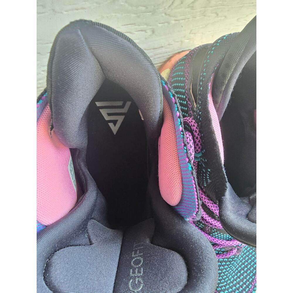 Adidas Crazy Explosive Swaggy P BB8338 Men's Black Pink Blue High Top Sneakers - Picture 9 of 12
